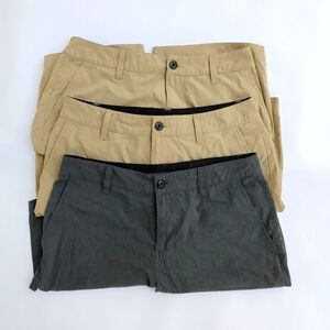 Boys khaki and dark Grey uniform shorts size 30 Bundle of 3